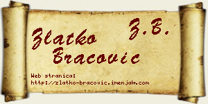 Zlatko Bracović vizit kartica
